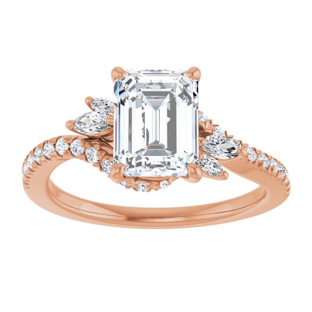 Emerald Engagement Ring Mounting