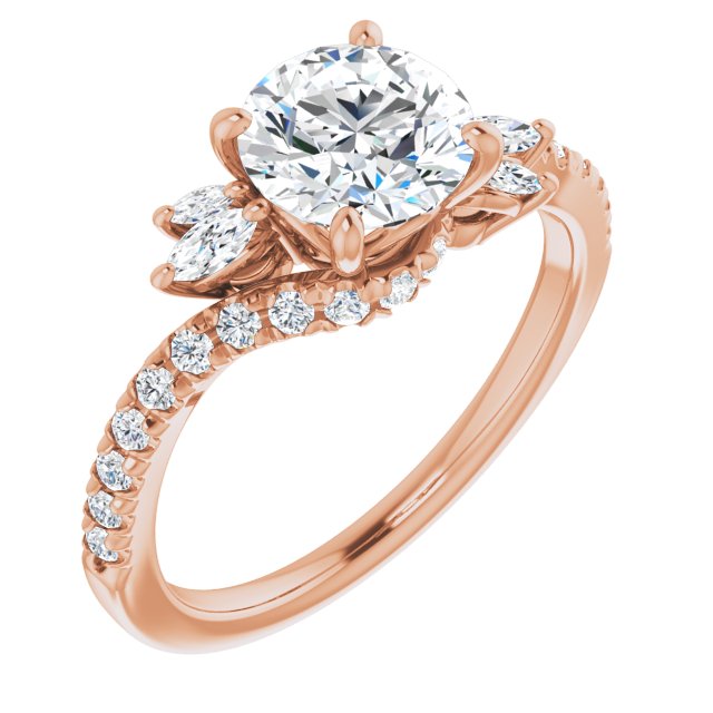 Round Engagement Ring Mounting
