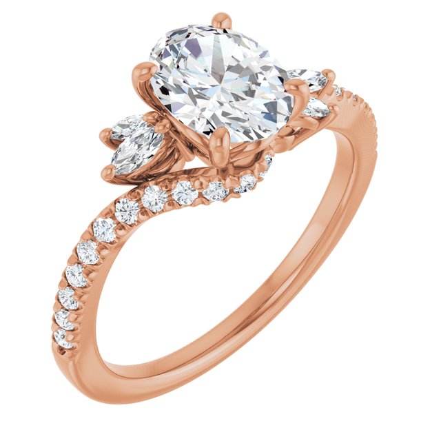 Oval Engagement Ring Mounting