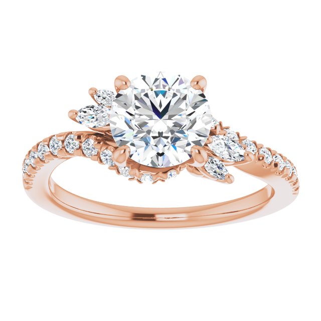 Round Engagement Ring Mounting