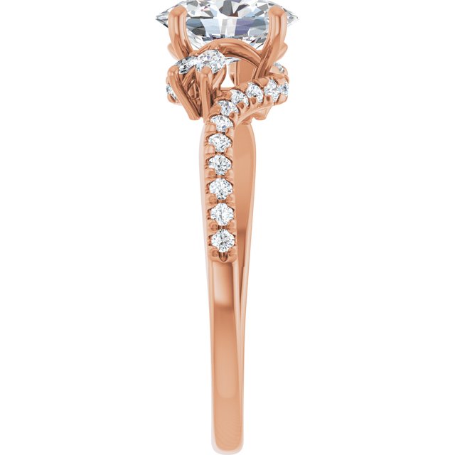 Oval Engagement Ring Mounting