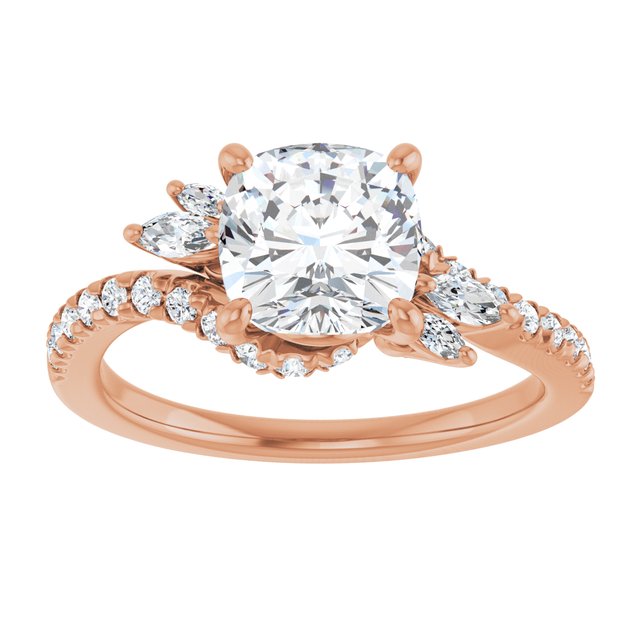 Cushion Engagement Ring Mounting