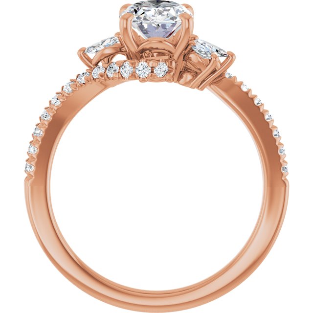 Oval Engagement Ring Mounting
