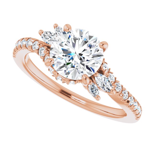 Round Engagement Ring Mounting