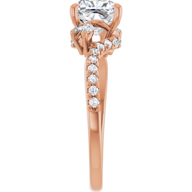 Cushion Engagement Ring Mounting