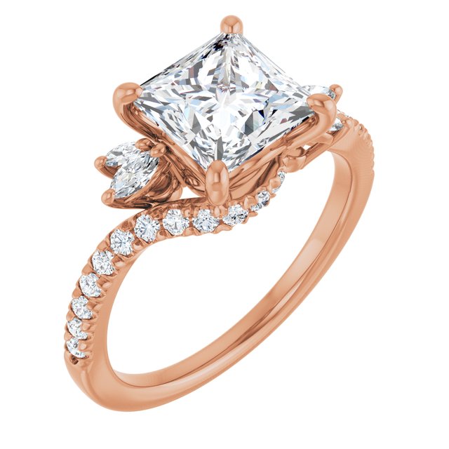 Square Engagement Ring Mounting