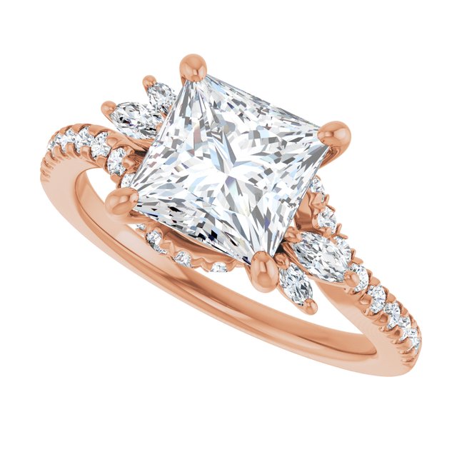 Square Engagement Ring Mounting