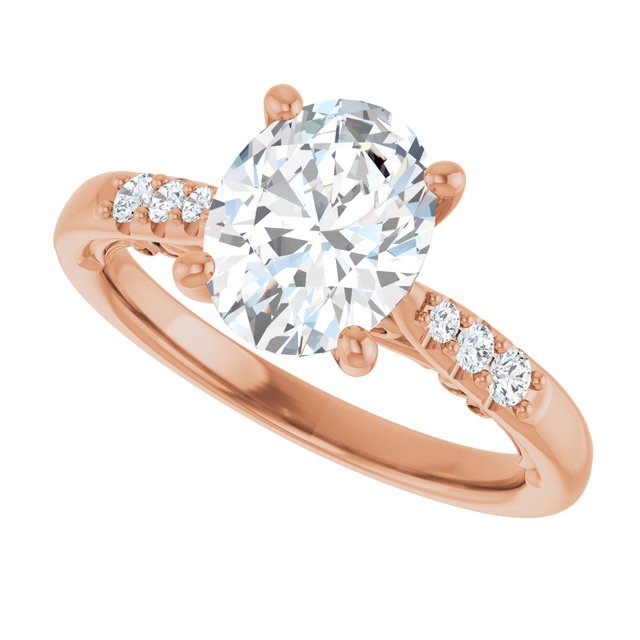Oval Engagement Ring Mounting