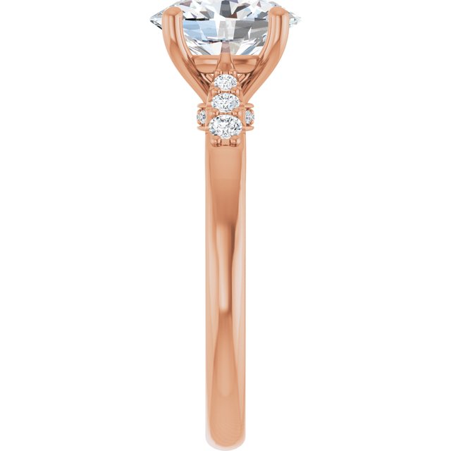 Oval Engagement Ring Mounting