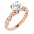Round Engagement Ring Mounting