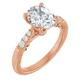 Oval Engagement Ring Mounting