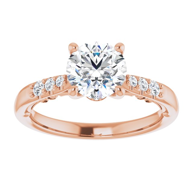 Round Engagement Ring Mounting