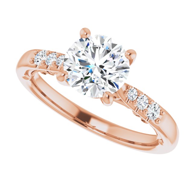 Round Engagement Ring Mounting