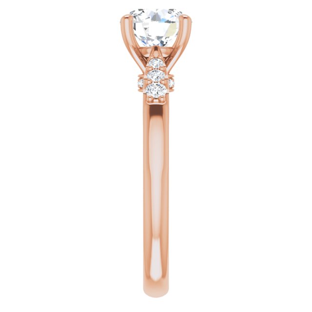 Round Engagement Ring Mounting