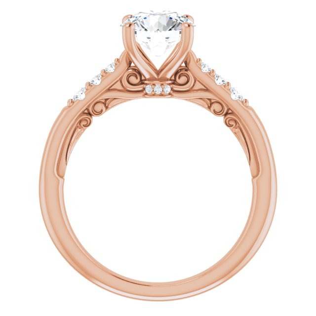 Round Engagement Ring Mounting