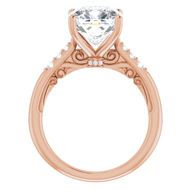 Cushion Engagement Ring Mounting