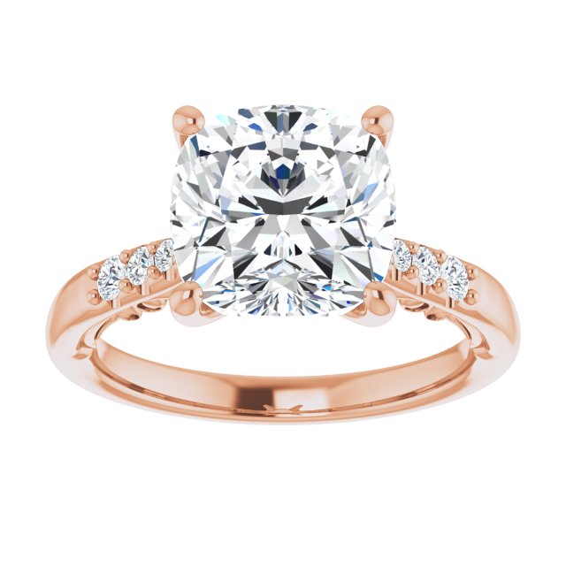 Cushion Engagement Ring Mounting