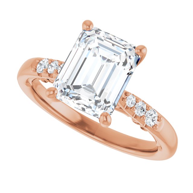 Emerald Engagement Ring Mounting