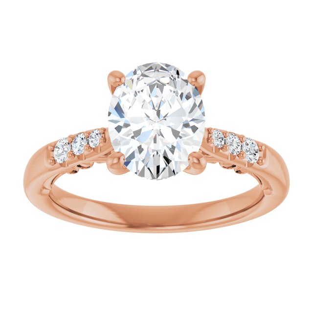 Oval Engagement Ring Mounting