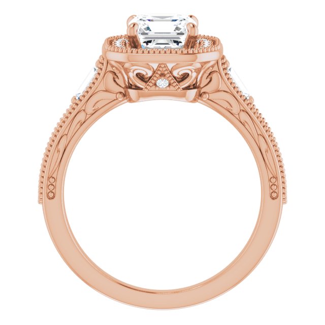 Asscher Engagement Ring Mounting