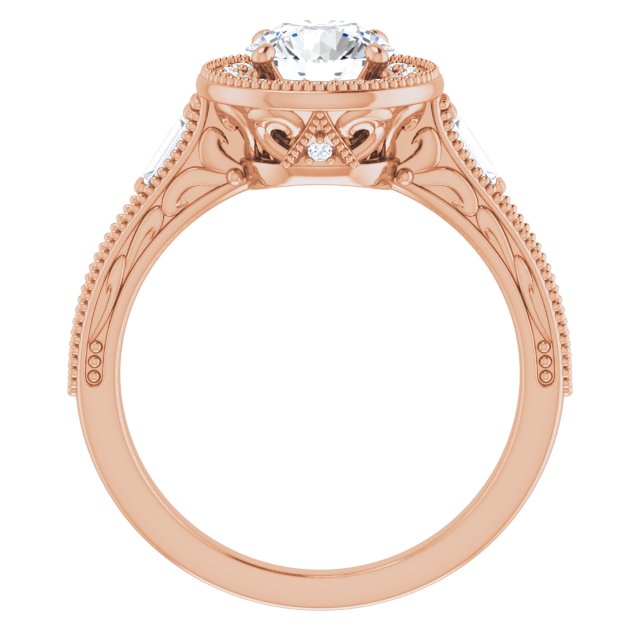 Round Engagement Ring Mounting