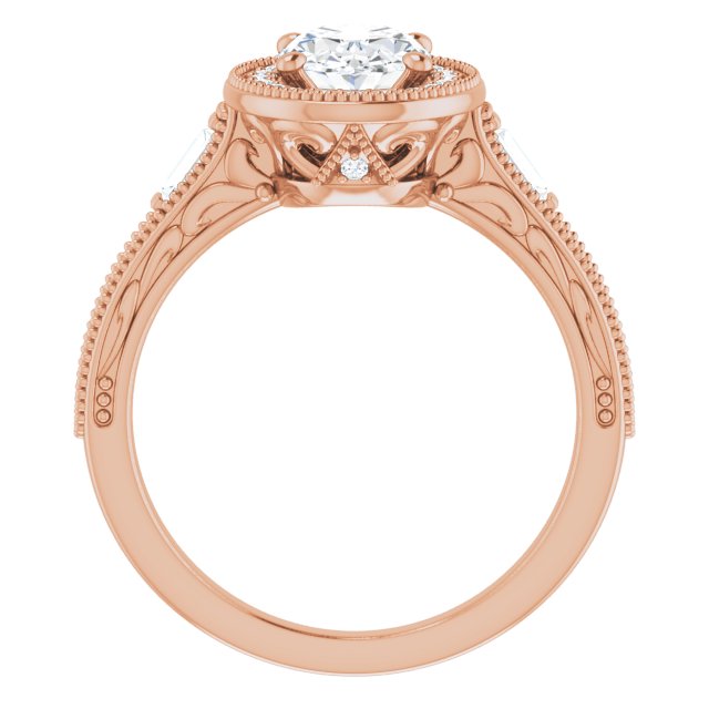 Oval Engagement Ring Mounting