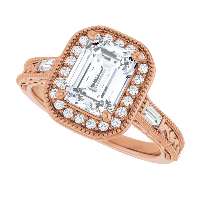 Emerald Engagement Ring Mounting