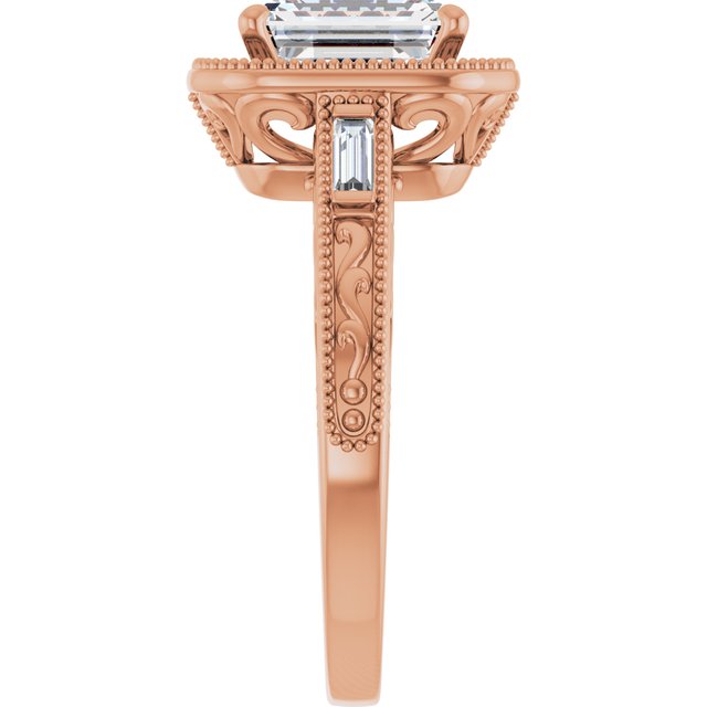 Emerald Engagement Ring Mounting