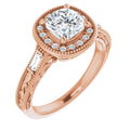 Cushion Engagement Ring Mounting