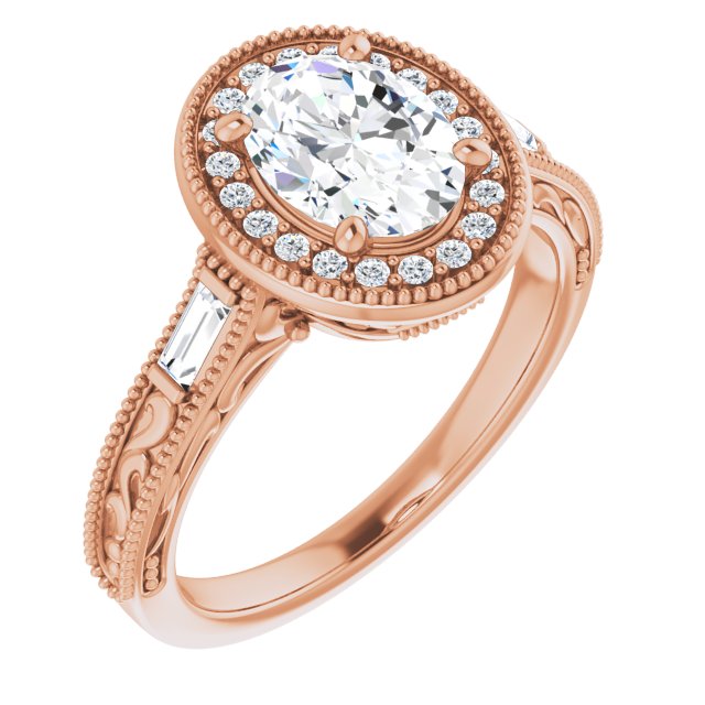 Oval Engagement Ring Mounting