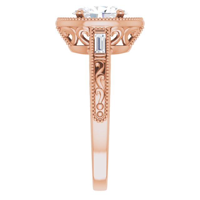 Oval Engagement Ring Mounting