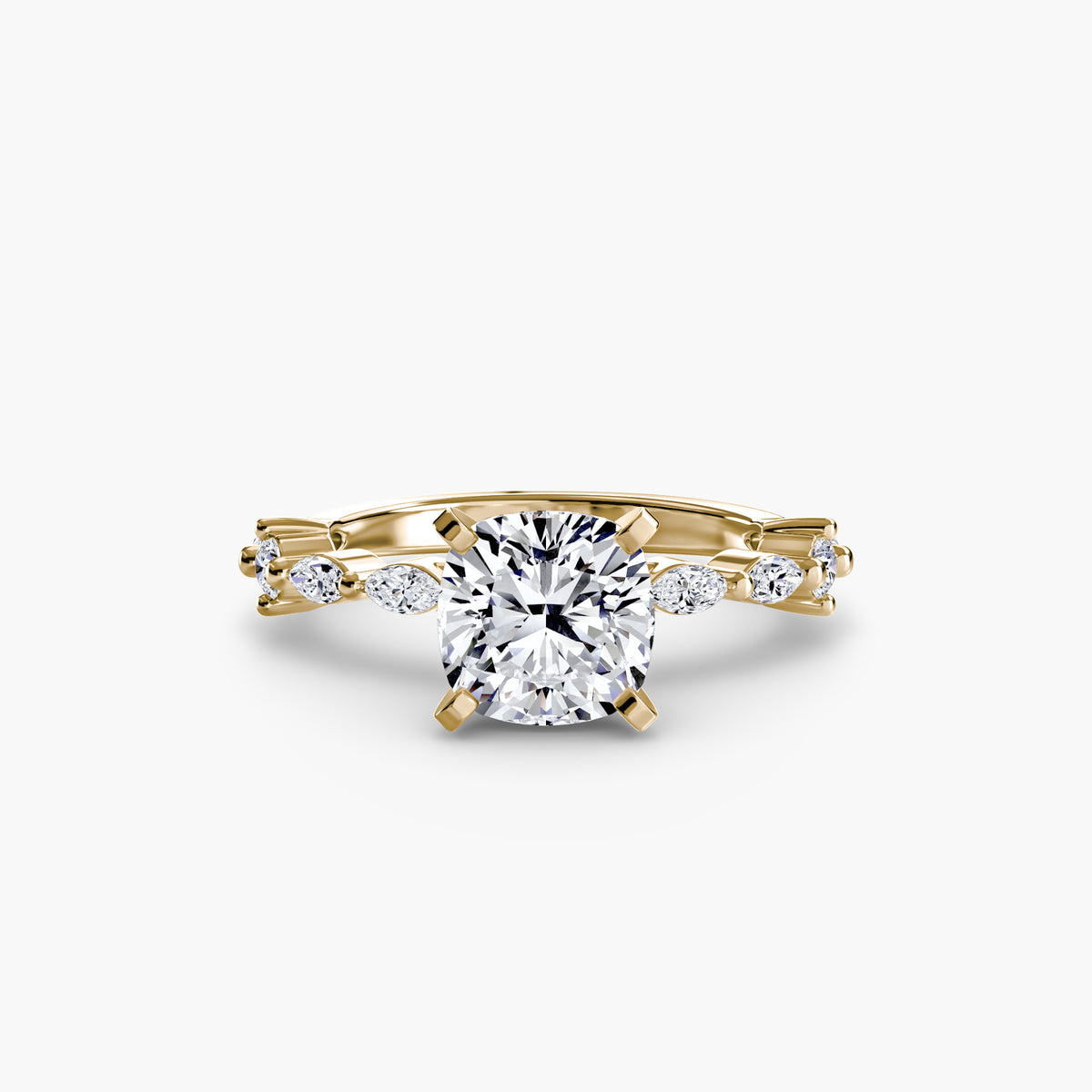 Solitaire with Eternity Pavé