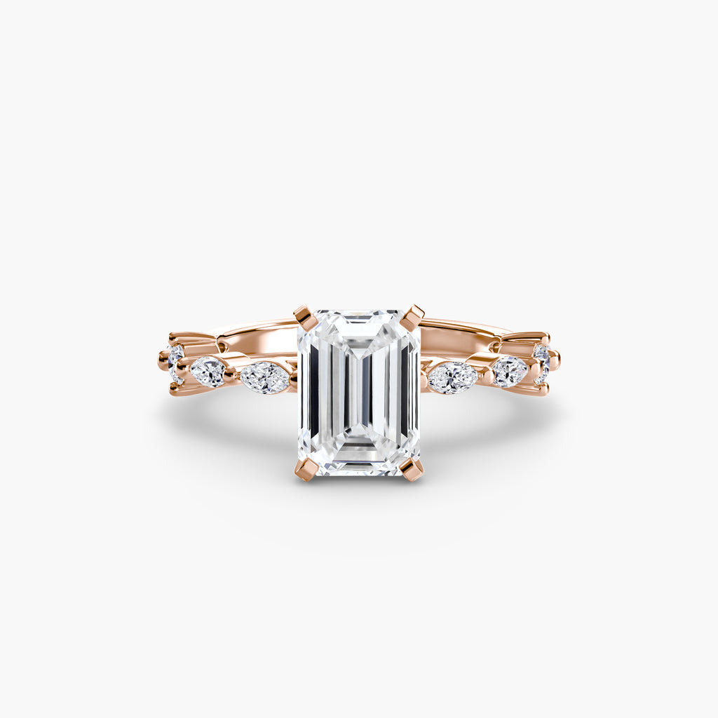 Solitaire with Eternity Pavé