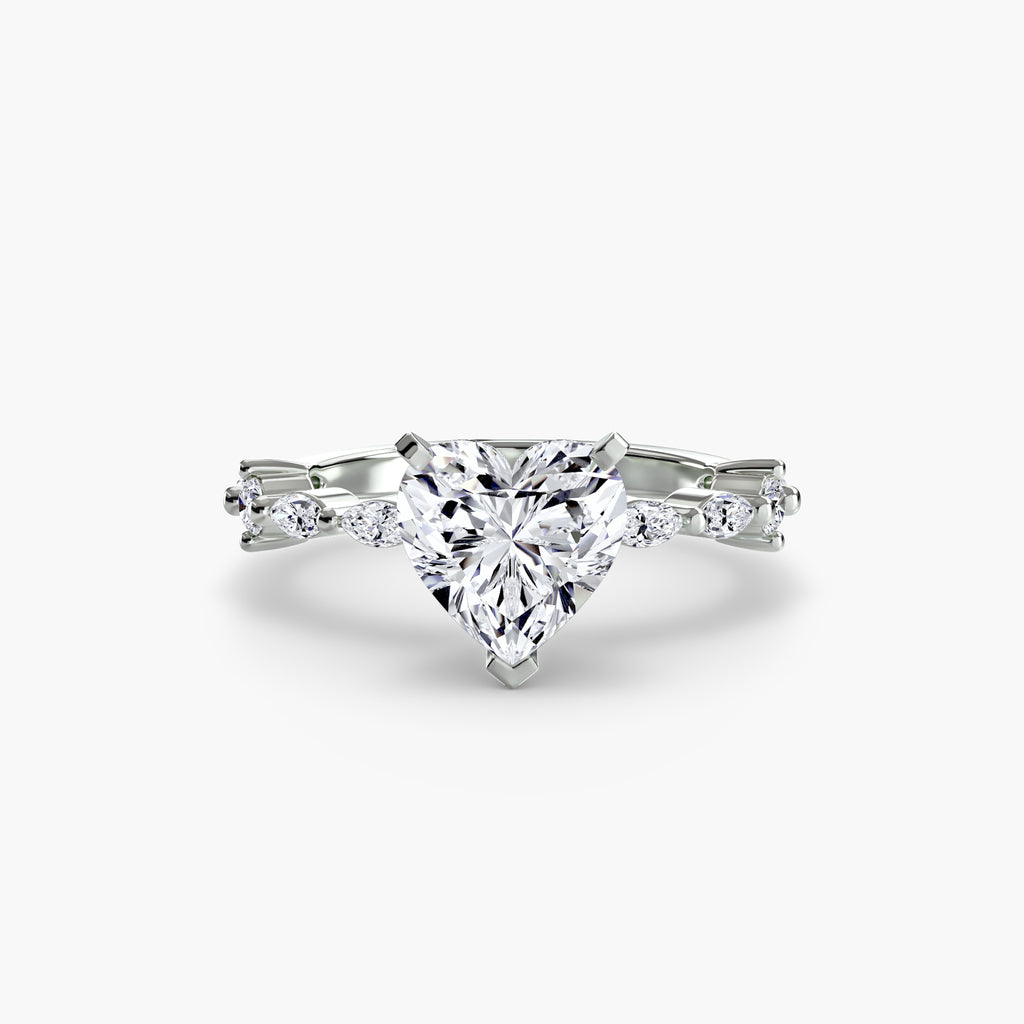 Solitaire with Eternity Pavé