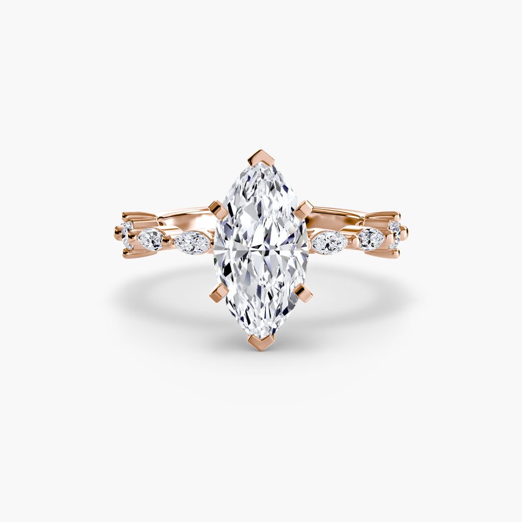 Solitaire with Eternity Pavé