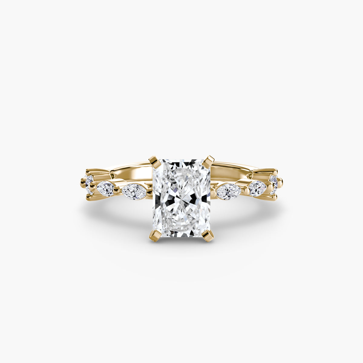Solitaire with Eternity Pavé