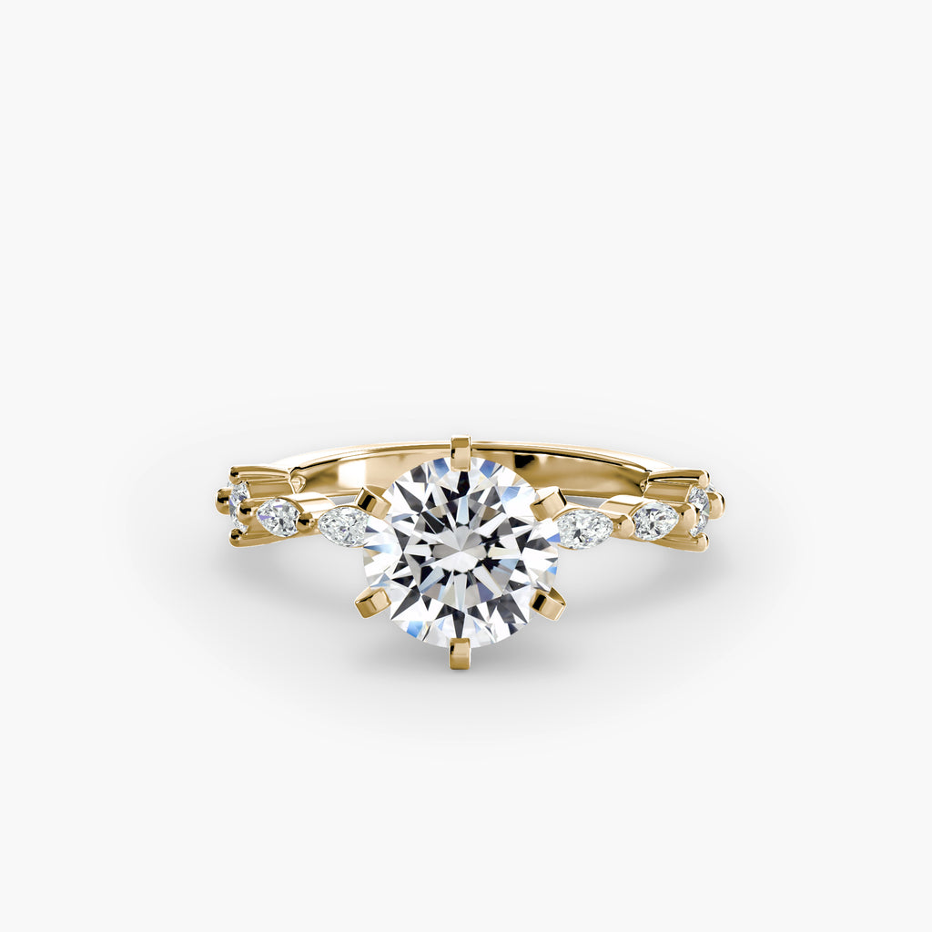 Solitaire with Eternity Pavé