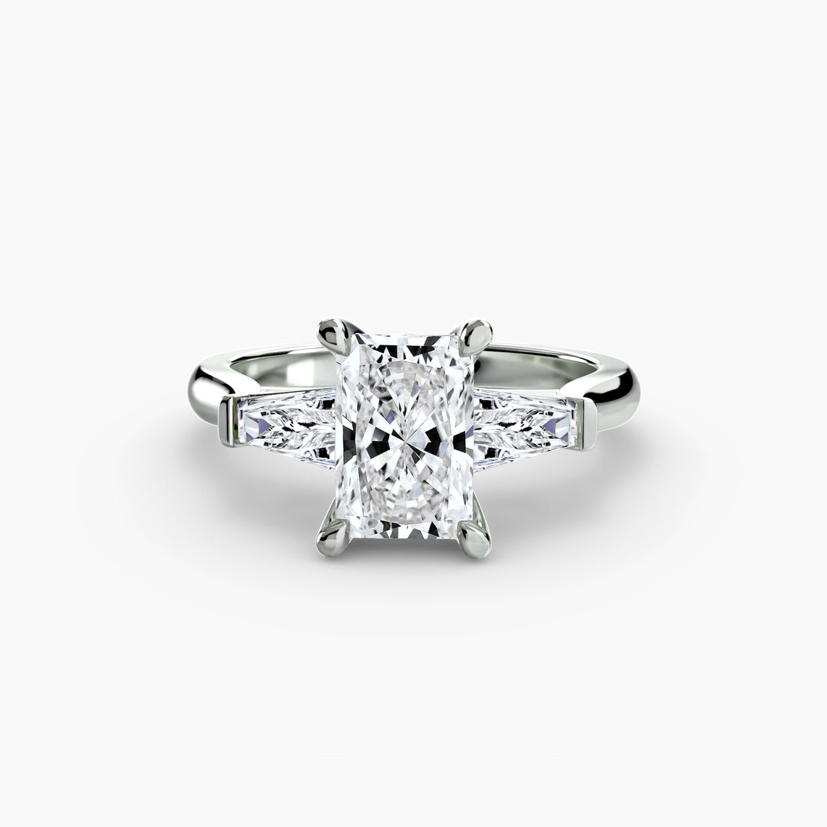 Three-Stone Ring (Baguette Side Stones) 2