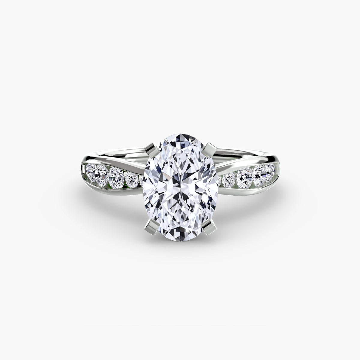 Solitaire with Pavé 3