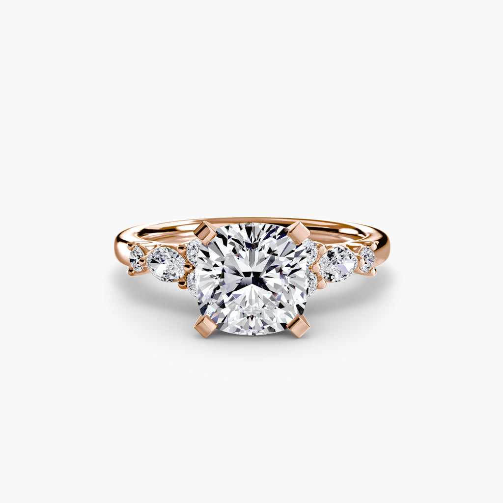 The Floral Accent Solitaire