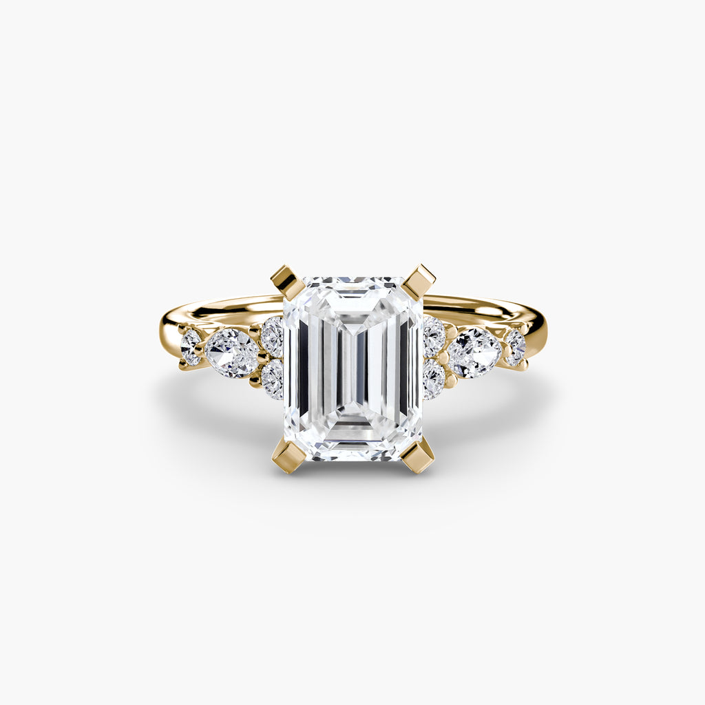 The Floral Accent Solitaire