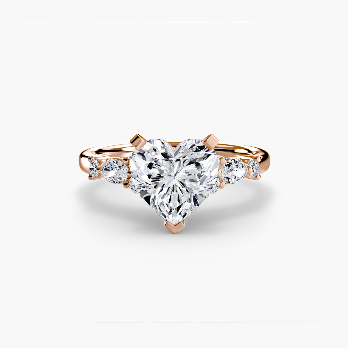 The Floral Accent Solitaire