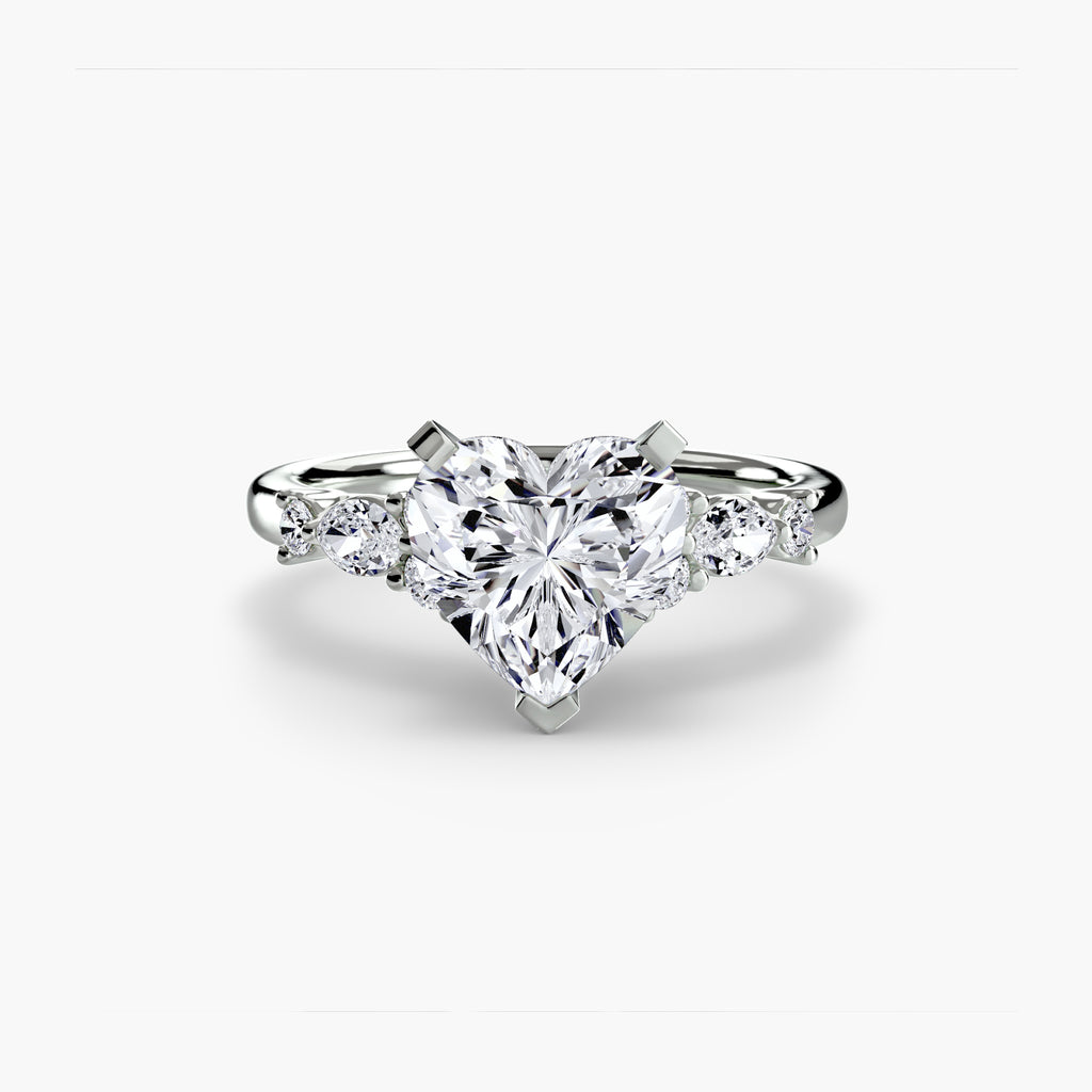 The Floral Accent Solitaire