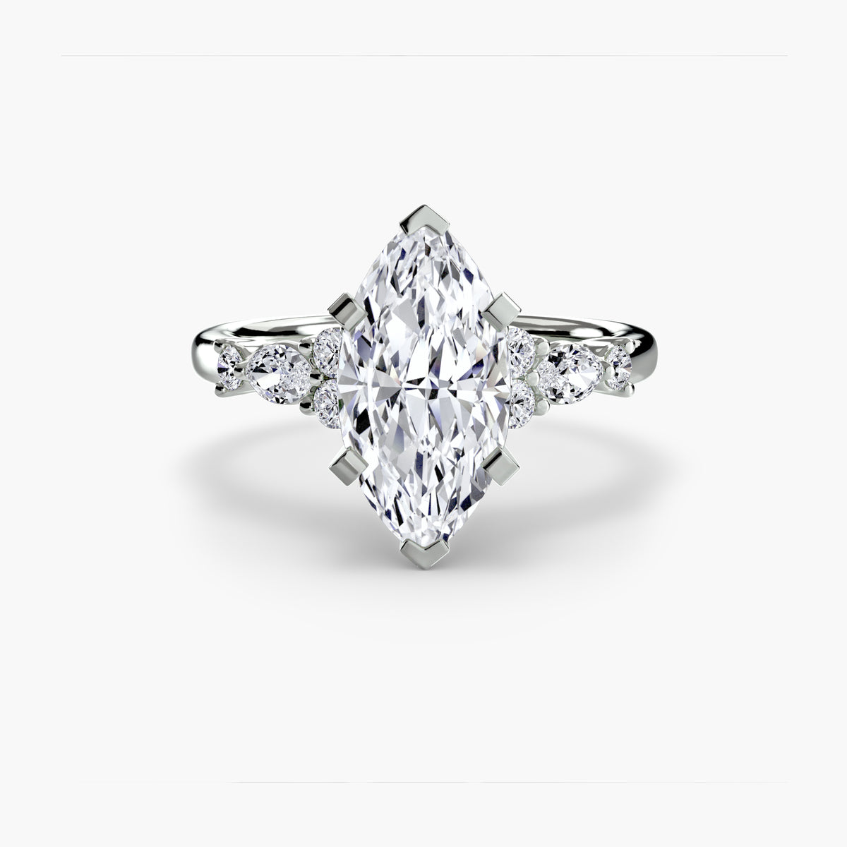 The Floral Accent Solitaire
