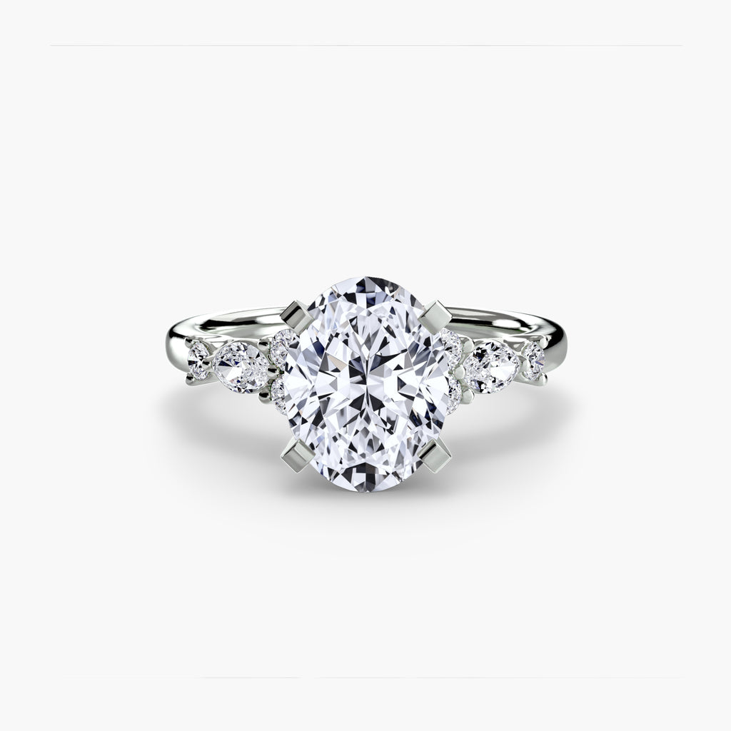 The Floral Accent Solitaire