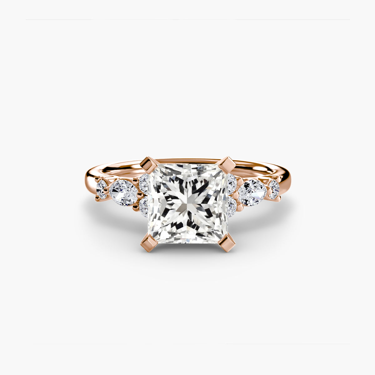 The Floral Accent Solitaire