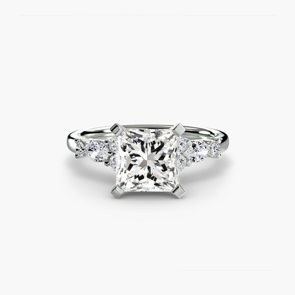 The Floral Accent Solitaire