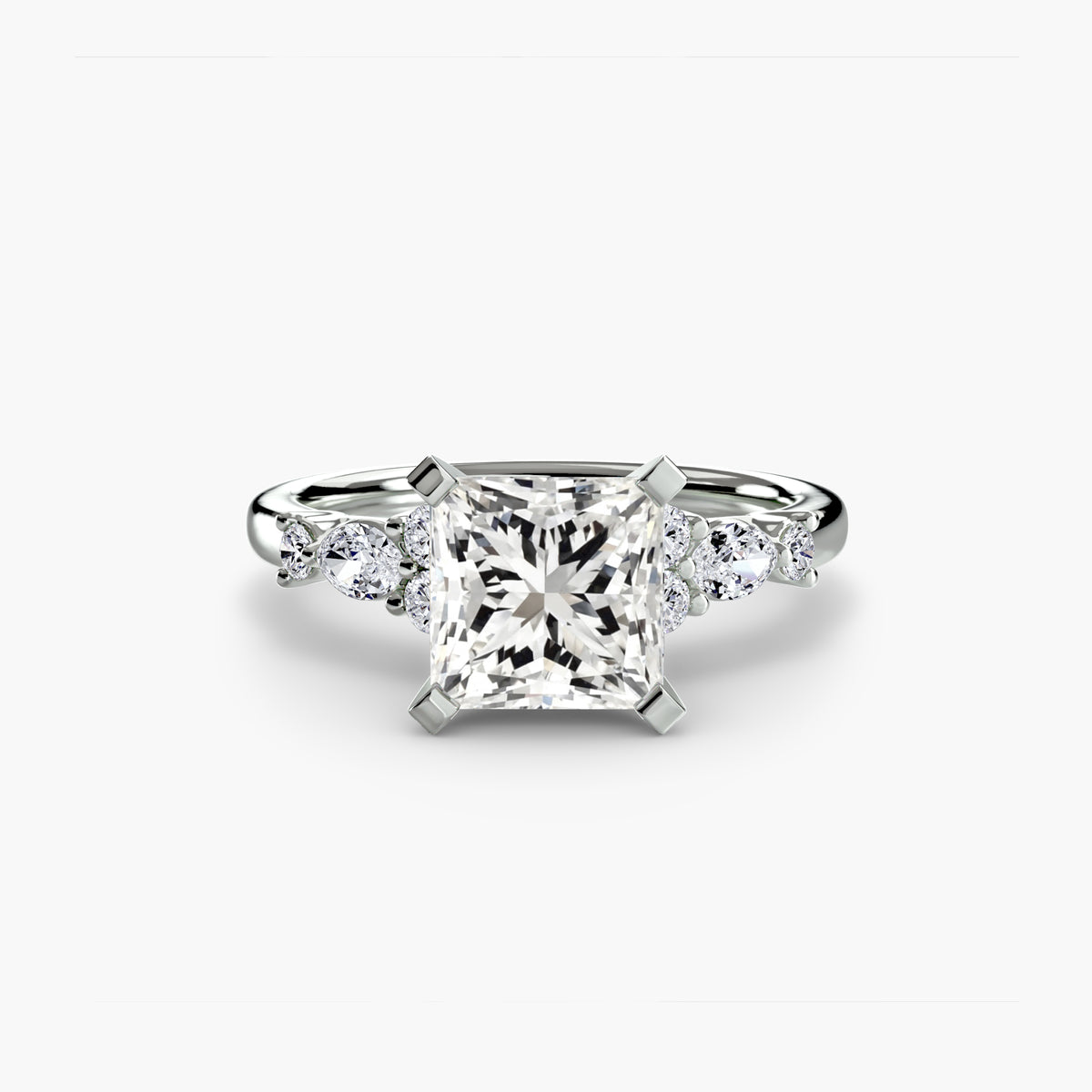 The Floral Accent Solitaire