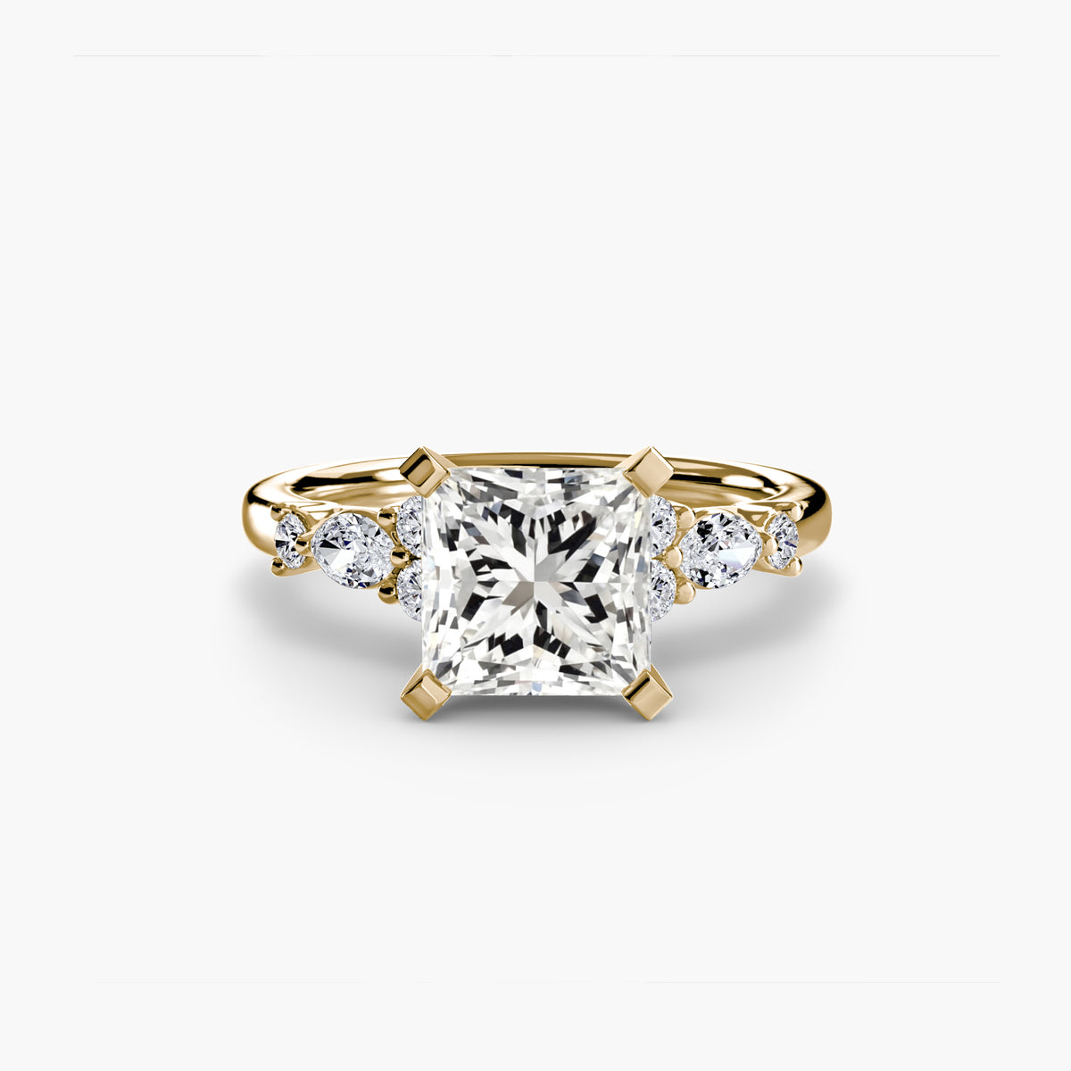 The Floral Accent Solitaire