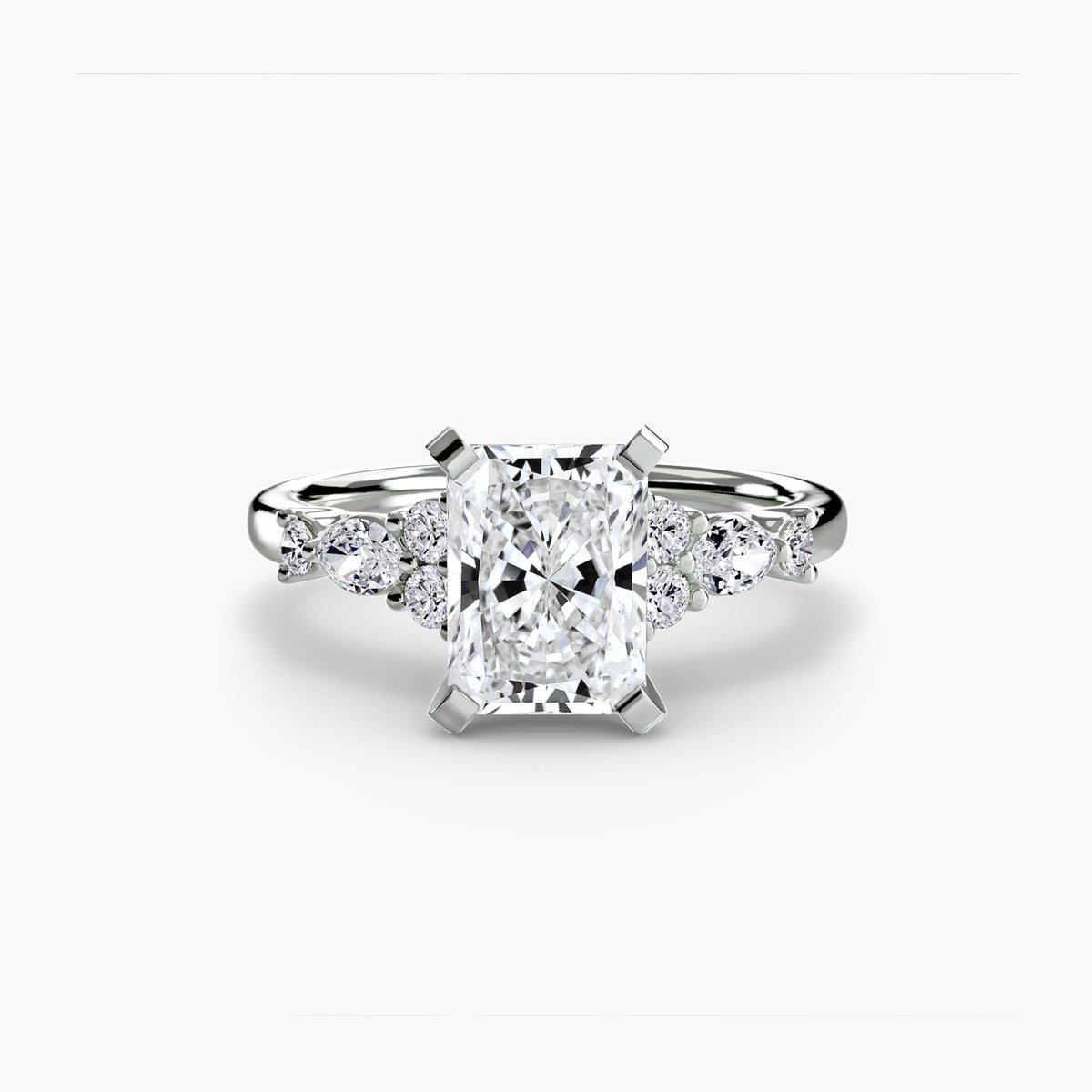 The Floral Accent Solitaire